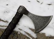 SKJALDBORG, ETCHED VIKING AXE - AXES, POLEWEAPONS