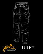 URBAN TACTICAL PANTS, RIPSTOP, HELIKON-TEX, MUD BROWN - MILITARY TROUSERS