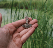 MJÖLNIR PENDENTIF MARTEAU DE THOR EN BRONZE - INSPIRATION NORDIQUE ET VIKING