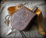 EARLY MEDIEVAL - VIKING, SLAVIC, AVAR LEATHER BAG - TASCHEN