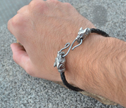 FENRIR - BRACELET EN CUIR - INSPIRATION NORDIQUE ET VIKING