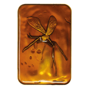 JURASSIC PARK INGOT MOSQUITO IN AMBER LIMITED EDITION - JURASSIC PARK