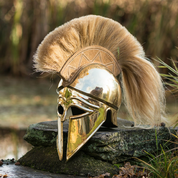 GREEK HELMET WITH PLUME - ROMAN AND CELTIC HELMETS