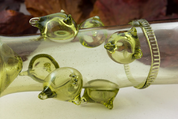 BÄRENKÖPFE, HISTORISCHES GLAS - REPLIKEN HISTORISCHER GLAS