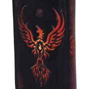 ANNE STOKES PHOENIX RISING MYTHICAL BIRD EMBOSSED PURSE - METAL MUSIK LEDERPRODUKTE