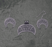 LUNITSA - GROSSES MÄHRISCHES SILBERSET AG 925 - SILBERSCHMUCK-SETS