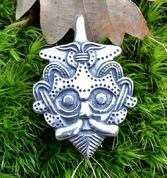 GNEZDOVO, AMULETTE DE MASQUE VIKING, ARGENT - PENDENTIFS