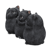 THREE WISE FAT CATS 8.5CM - FIGURINES, LAMPES