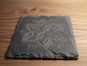 BLOSSOM SLATE COASTER - DÉCOR DE JARDIN