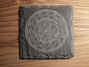 SPIRAL SLATE COASTER II - DÉCOR DE JARDIN