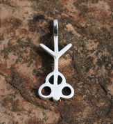 HISTORICAL PENDANT II, BRONZE AGE, SILVER - PENDENTIFS