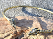 DRAIG, BRASS DRAGON TORQUES - FORGED JEWELRY, TORCS, BRACELETS