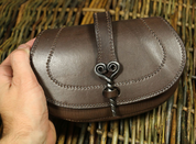 LEATHER BAG WITH FORGED NEEDLE - BAGS, SPORRANS