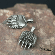 BEAR PAW PENDANT, ZINC, ANTIQUE SILVER - ALL PENDANTS, OUR PRODUCTION