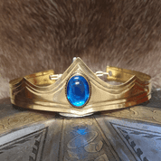 GRACIA - MEDIEVAL GOTHIC CROWN BLUE - TIARAS, CROWNS