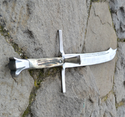 LANGMESSER, TWO HANDED, ANTLER HANDLE - FALCHION, SCHOTTLAND, ANDERE SCHWERTER