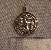 SLAVIC ANIMAL SHAPED SWASTIKA, BRONZE PENDANT - PENDENTIFS, COLLIERS