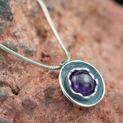 VIOLA, NECKLACE, STERLING SILVER, AMETHYST - NECKLACES