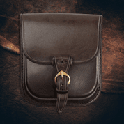 GENTLEMAN, LEATHER BELT BAG - BROWN - BAGS, SPORRANS