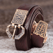 ARTHUR, LUXURY MEDIEVAL BELT, BRONZE - BELTS