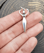 ANCIENT GODDESS, SILVER PENDANT - PENDANTS