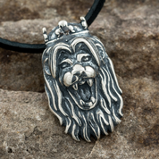 TCHÈQUE LION, PENDENTIF, ARGENT 925 - PENDENTIFS