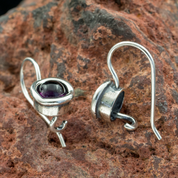 RIONA, EARRINGS, AMETHYST, SILVER - EARRINGS WITH GEMSTONES, SILVER