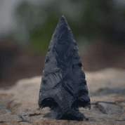 BLACK OBSIDIAN ARROWHEAD - DECORATIVE MINERALS AND ROCKS