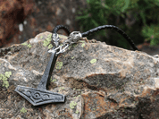 ÁSGARD, THOR'S HAMMER, LEATHER BOLO - INSPIRATION NORDIQUE ET VIKING