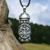 DOMOVOJ, GRAND-PÈRE SLAVE HOSPODAŘÍČEK, ROUE RONDE, ARGENT 925, 10 G - PENDENTIFS