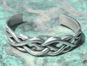 CELTIC, BRAIDED PEWTER BRACELET - INSPIRATION CELTIQUE