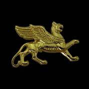 SCYTHIAN GRIFFIN, PENDANT, 14K GOLD - GOLDEN JEWELLERY