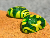 CELTIC HANDMADE GLASS BEAD, MUSEUM REPLICA V5 - HISTORICAL GLASS BEADS, REPLICA