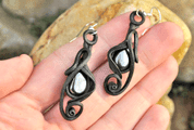 HEMATITE - EARRINGS - SCHMUCK MIT STEINEN