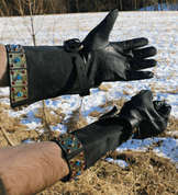 PORTHOS, LEDER-HANDSCHUHE - LEDERRÜSTUNG, HANDSCHUHE