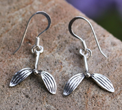 DRUID MISTLETOE, EARRINGS, SILVER - EARRINGS