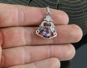 ZEPHYRA, ANHÄNGER, SILBER - AMETHYST - ANHÄNGER MIT EDELSTEINEN, SILBER