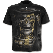 STEAM PUNK REAPER - T-SHIRT BLACK - MEN'S T-SHIRTS, SPIRAL DIRECT