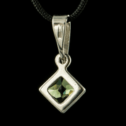 NEREA, MOLDAVITE PENDANT, SILVER 925 - MOLDAVITES, CZECH