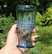 AQUARIA BLAUEN HISTORISCHEN GLAS, SET 2+1 - REPLIKEN HISTORISCHER GLAS