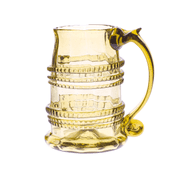 BEER GLASS, HALFLITER, HISTORICAL GLASS - HISTORICAL GLASS