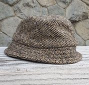 ESKE HAT TWEED, WOOLLEN HAT, BROWN - CAPS, HATS FROM IRELAND