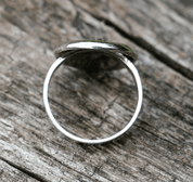 EMPREINTE DE CERF, BAGUE, ARGENT - ANNEAUX