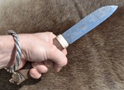 BERSEKER, ORIGINAL FORGED KNIFE, ANTLER, BRONZE BY WULFLUND - KNIVES