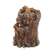 AGED OAK BACKFLOW INCENSE BURNER - FIGURES, LAMPS, CUPS