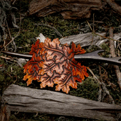 OAK LEAF, LEATHER HAIR BROOCH - HAIR CLIPS, ACCESSORIES, JEWELLERY