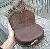 BELT BAG WITH WILD BOAR FUR - AUMÔNIÈRES, SACS ET BOURSES