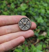 SUN CIRCLE, OPPIDUM ZAVIST, CELTIC PENDANT, BRONZE - PENDANTS, NECKLACES