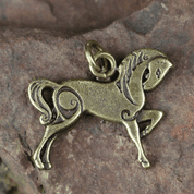 CELTIC HORSE, PENDANT, ZINC ANTIQUE BRASS - ALL PENDANTS, OUR PRODUCTION