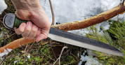 VIKING SEAX AVEC TRIQUETRA - VERT - SCRAMASAXE